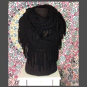 Black infinity scarf